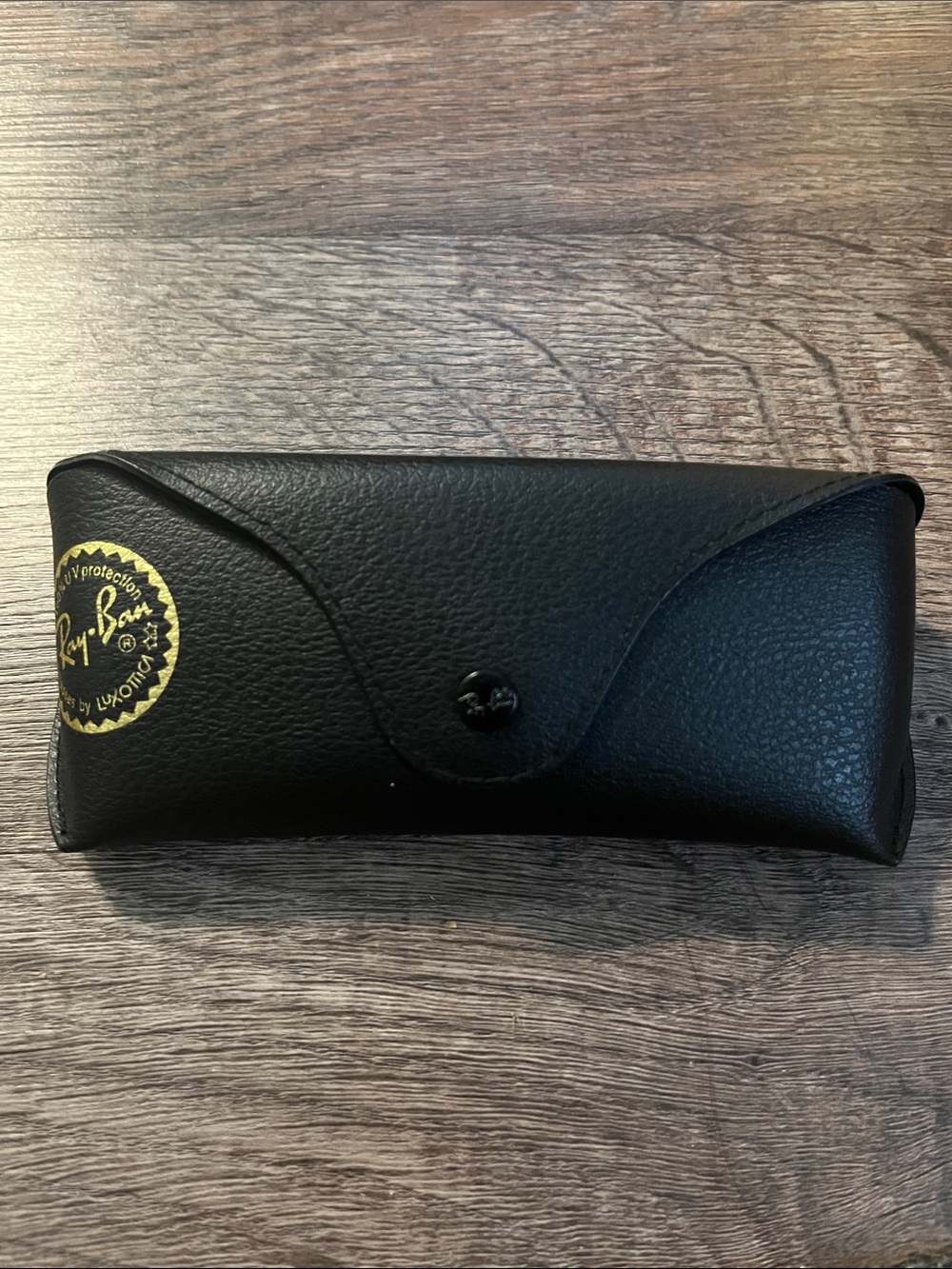 Ray-Ban Black Sunglasses Case with Gold Accent